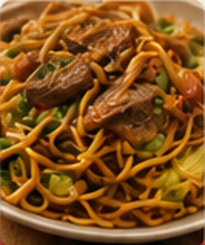 Chow Mein with beansprouts and onions